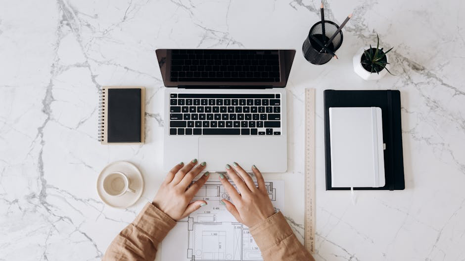 A strategic roadmap or blueprint - Drive organic growth marble table table and notebook