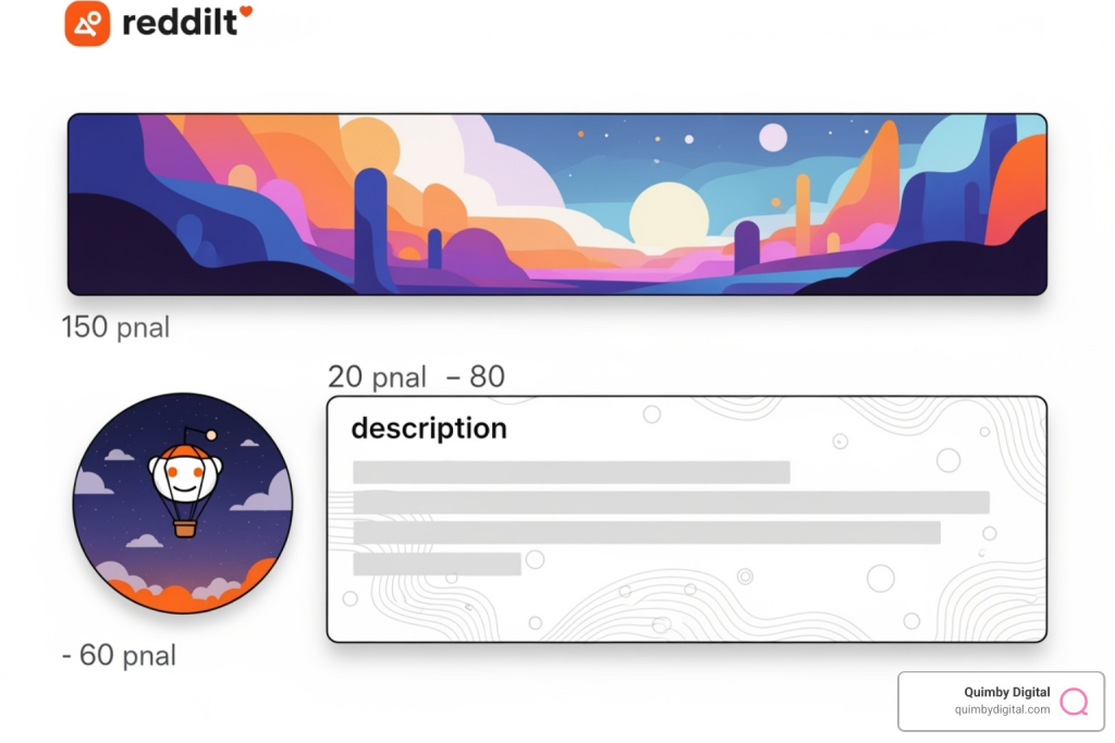a well-customized subreddit showing the banner, icon, and description - How to grow on Reddit reddit description
