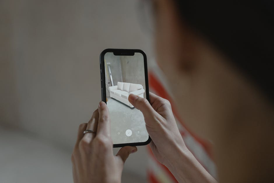 augmented reality of a couch 