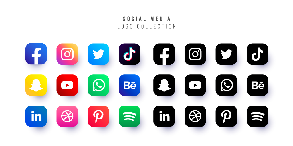 many social media icons