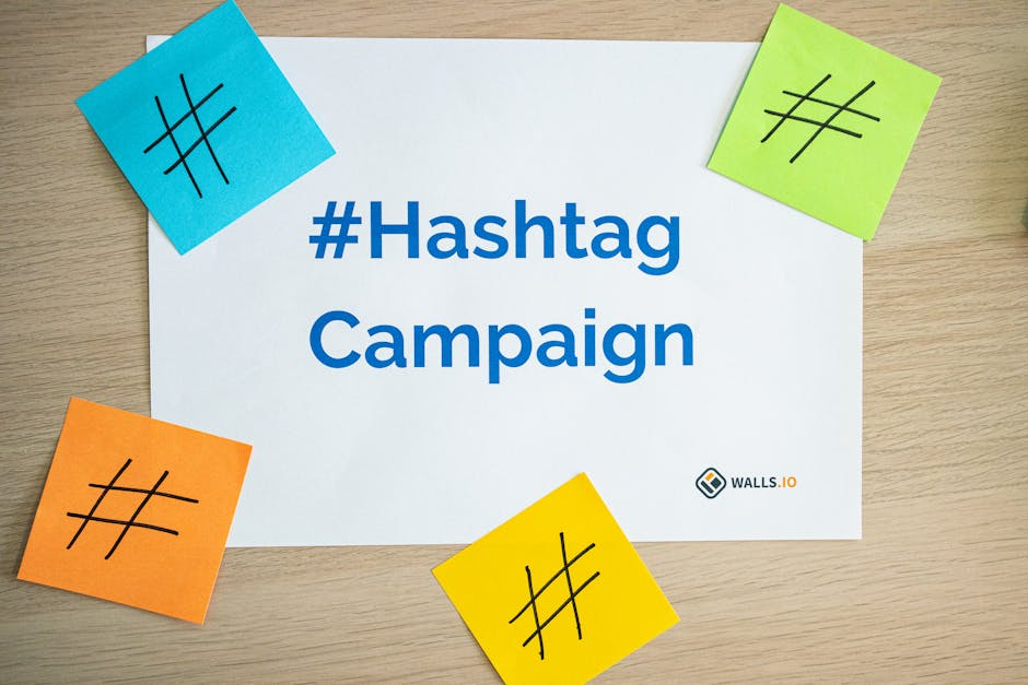 A creative, non-salesy brand awareness campaign - Drive brand awareness Colorful notes around hashtag campaign