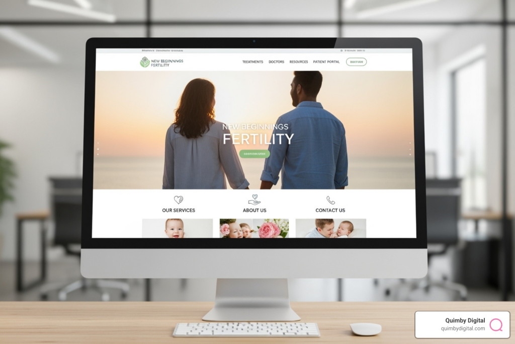 Website for fertility services and information