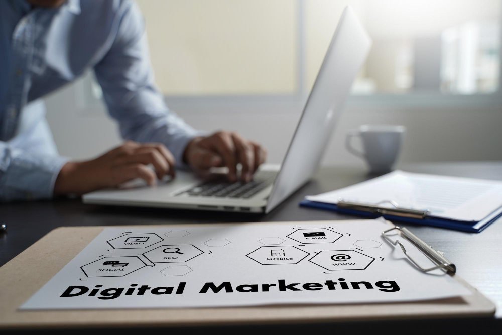 men working on digital marketing