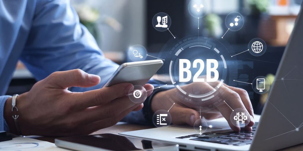 B2B on a computer