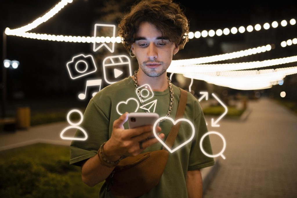 millennial on social media