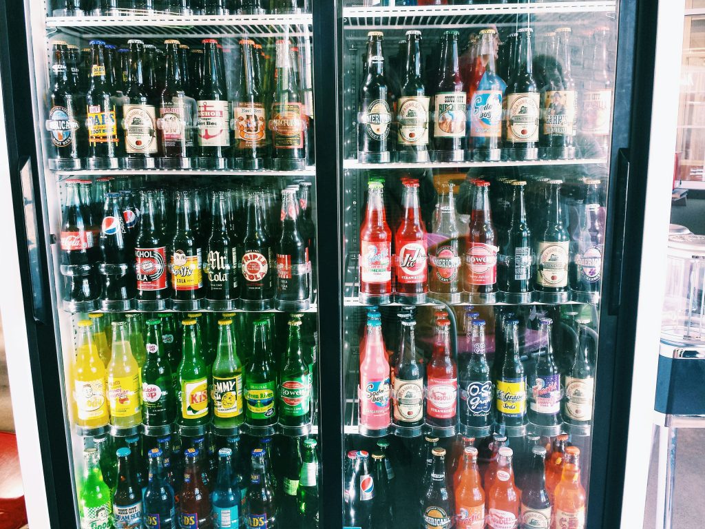 drinks in a windows