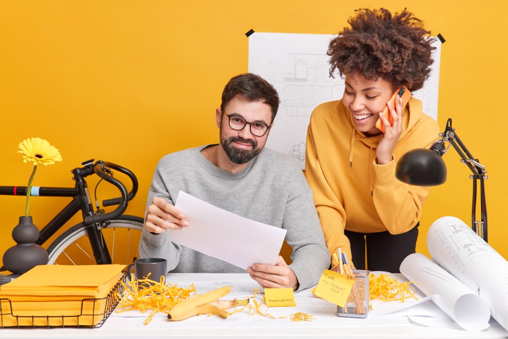 yellow backgruond discussing marketing