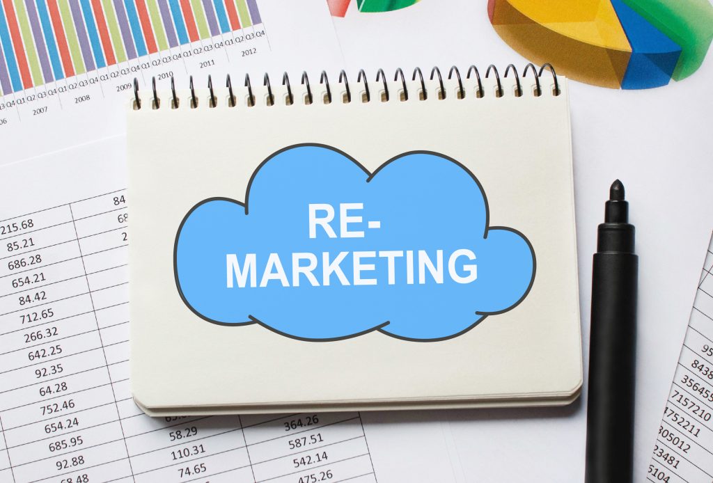 notebook with tools notes about remarketing