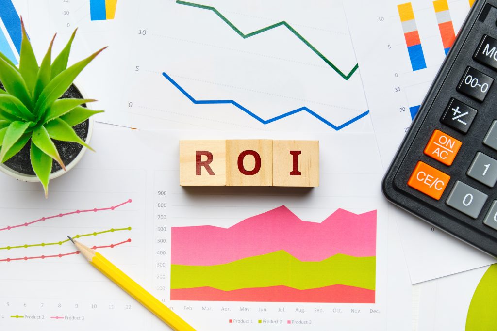 ROI with graphs and report on paper