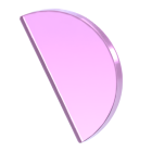 Half a blue pink.